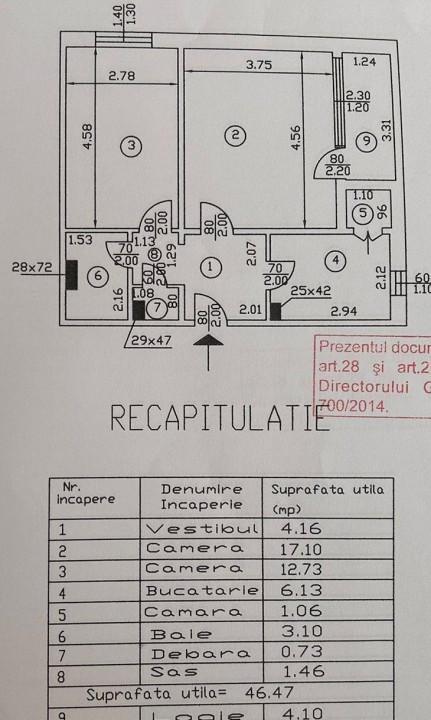 Apartament 2 camere,NICOLAE GRIGORESCU, bloc reabilitat, etaj 8/10