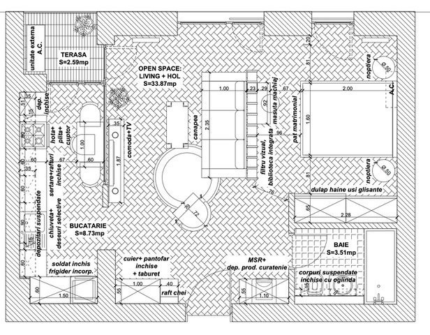 Apartament tip studio, CLOUD9, an 2020 