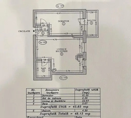 Apartament 2 camere,Grozavesti, Premium Regie, etaj 4/8, centrala proprie