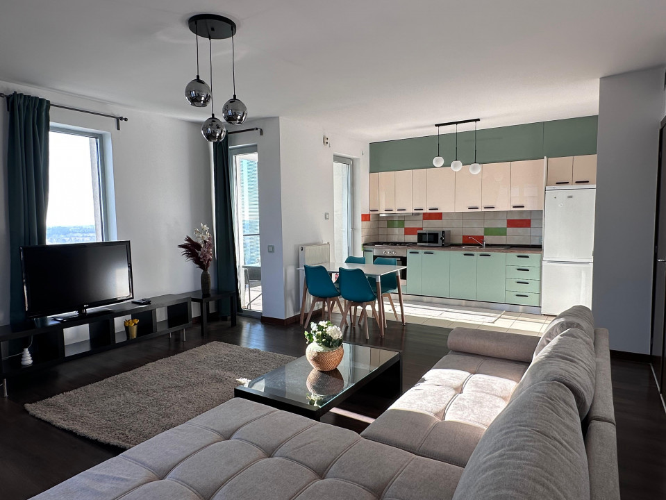 Apartament 2 camere Asmita Gardens, parcare subterana, view panoramic