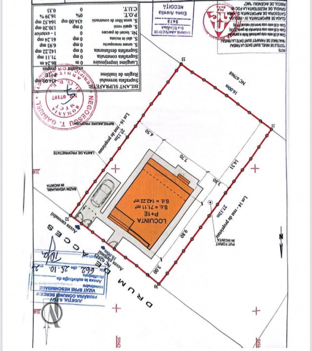 Casă individuală P+1, teren 434 mp, 4 camere