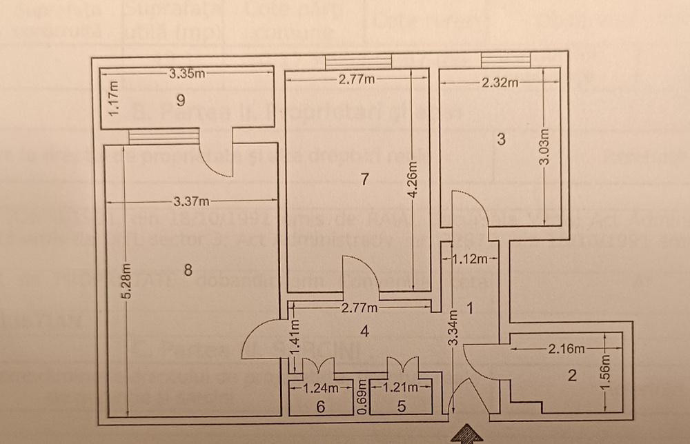 Apartament 2 camere, str.Liviu Rebreanu 