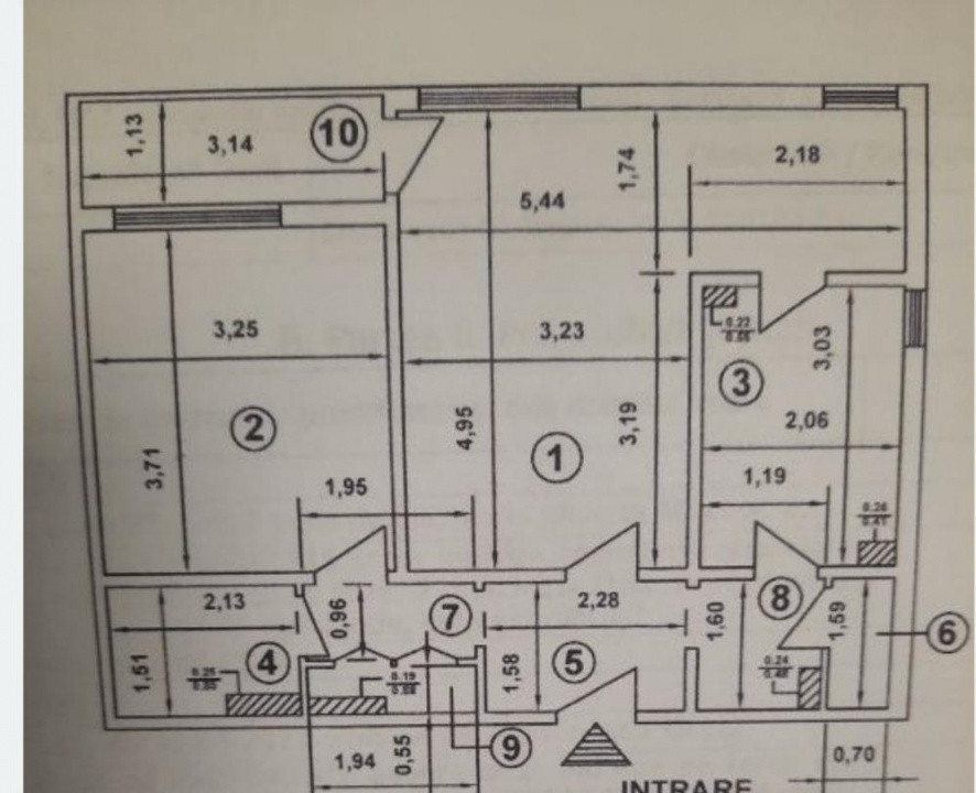 Apartament 2 camere, decomandat, Titan