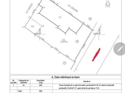 Teren de vanzare 250 mp, zona Bucurestii Noi - metrou Straulesti