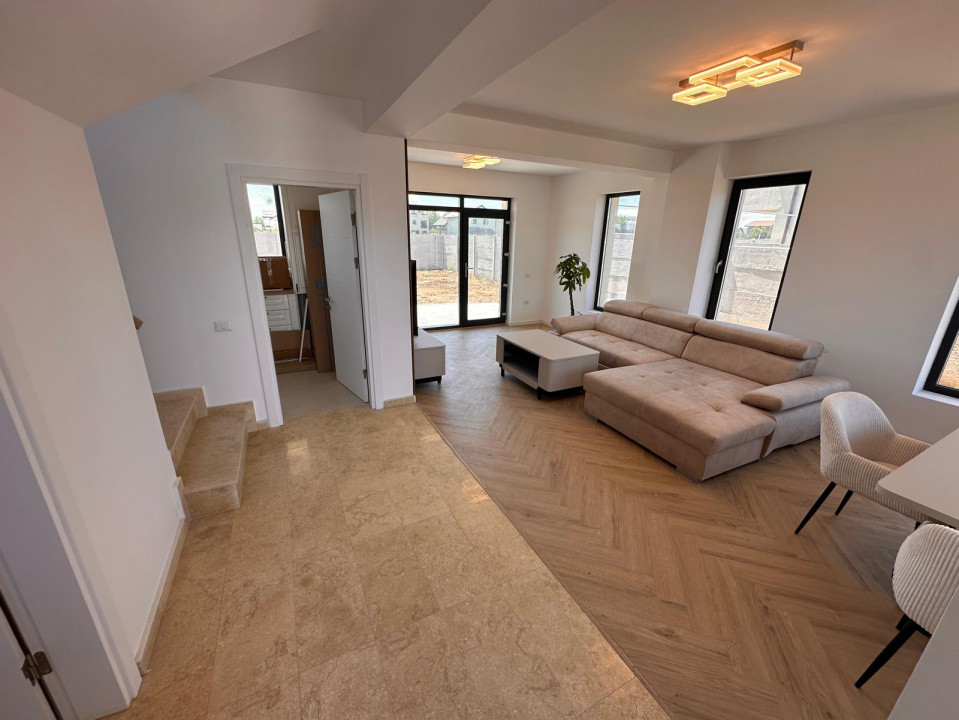 Vila individuală, 4 camere, 3 bai, teren 440 mp, Comuna Berceni